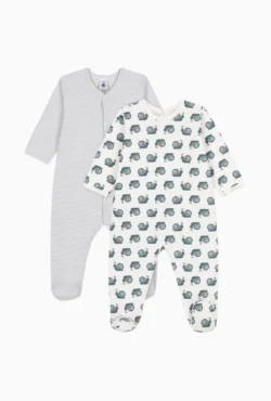 2 Pack Footed Baby Bodies 1