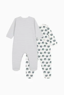 2 Pack Footed Baby Bodies 2